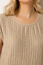 LTS Tall Women's Cream Textured Stripe Top | Long Tall Sally 4