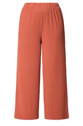 YOURS Curve Orange Textured Wide Leg Trousers