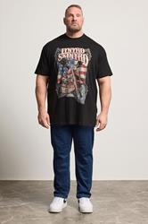 BadRhino Big & Tall Black Extra Long Lynyrd Skynyrd Bike Graphic T-Shirt | BadRhino 1