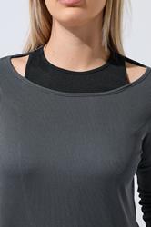 LIMITED COLLECTION Plus Size Grey 2-In-1 Ribbed Long Sleeve T-Shirt | Yours Clothing 5