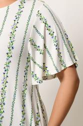 YOURS Plus Size White Floral Stripe Tunic Top | Yours Clothing 4
