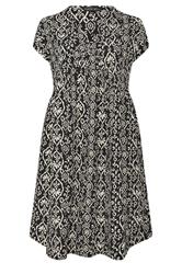 EVANS Curve Black Ikat Mini Dress 5