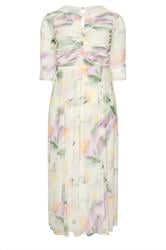 YOURS LONDON Curve Ivory White Abstract Keyhole Detail Maxi Dress