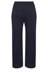 YOURS Plus Size Navy Blue Contrast Stripe Super Wide Leg Trousers ...