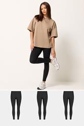 PixieGirl Petite Women's 3 PACK Black Leggings | PixieGirl 1