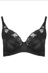 M&Co 2 PACK Purple & Black Floral Lace Trim Bra | M&Co 11
