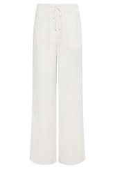 LTS Tall White Wide Leg Linen Trousers