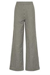 LTS Tall Women's Olive Green Stripe Cotton Wide Leg Trousers | Long Tall Sally 7