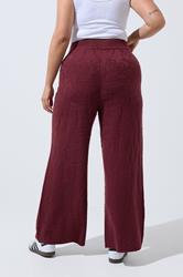 LIMITED COLLECTION Plus Size Red Rose Jacquard Trouser 2