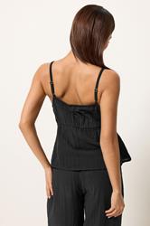 PixieGirl Petite Women's Black Cotton Cheesecloth Cami Top | PixieGirl 4