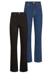 LTS Tall Women's 2 PACK Blue & Black Straight Leg Jeans | Long Tall Sally 3