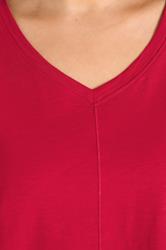 EVANS Plus Size Red Premium Cotton T-Shirt | Evans 4