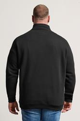 BadRhino Big & Tall Black Quarter Zip Sweatshirt | BadRhino 4
