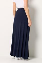 LTS Tall Navy Blue Fit & Flare Jersey Maxi Skirt | Long Tall Sally  2