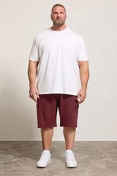 KAM Burgundy Red Cargo Lounge Shorts | BadRhino 1