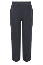 PixieGirl Petite Women's Black Acid Wash Wide Leg Trousers | PixieGirl 5