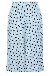 YOURS Plus Size Light Blue Polka Dot Culottes | Yours Clothing 5
