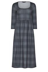 PixieGirl Petite grijze midi-jurk met ruitjes