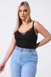 LIMITED COLLECTION Plus Size Black All Over  Lace Bodysuit  | Yours Clothing 3