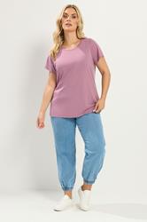 YOURSET 2 PACK Plus Size Sage Green & Pink Ditsy Floral T-Shirts | Yours Clothing 4