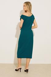 STAR Green Draped Midi Dress | StarByJM 2