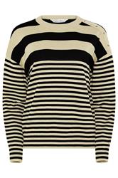 M&Co Natural Brown and Black Striped Jumper | M&Co 5