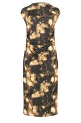 YOURS LONDON Curve Chocolate Brown Abstract Drape Dress