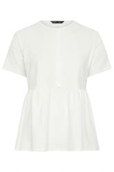 LIMITED COLLECTION White Black Peplum Top