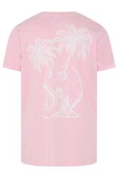 BadRhino Big & Tall Light Pink Acid Wash Graphic T-Shirt | BadRhino 8