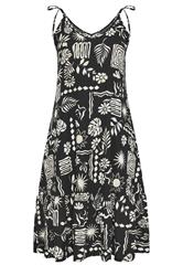 YOURS Plus Size Black Abstract Tiered Sundress | Yours Clothing 5