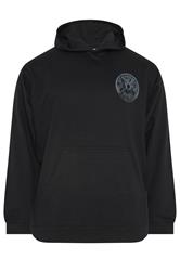 IronRhino Big & Tall Black Weightplate Hoodie | BadRhino 6