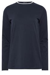 LTS Tall Navy Blue Layered Long Sleeve T-Shirt