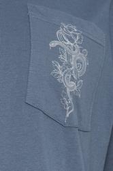 KAM Big & Tall Blue Snake Print T-Shirt | BadRhino 5