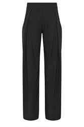 LTS Tall Women's Black Pleat Front Wide Leg Trousers | Long Tall Sally 5