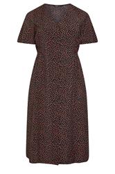 YOURS Plus Size Black Floral Tea Dress | Yours Clothing 5