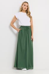 LTS Tall Women's Forest Green Tie Waist Maxi Skirt | Long Tall Sally 3