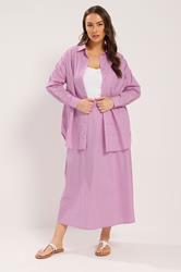 YOURS Plus Size Pink Stripe Button Through Shirt | Yours Clothing 4