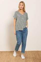 M&Co White & Black Spot Print Blouse | M&Co 1