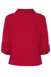 PixieGirl Petite Women's Red Button Cotton Shirt | PixieGirl 6