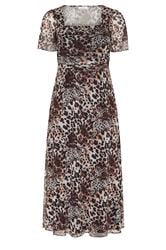 YOURS LONDON Curve Brown Leopard Square Neck Maxi Dress