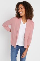 M&Co Blush Pink Shawl Collar Cardigan | M&Co 3