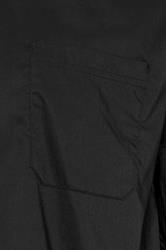 D555 Big & Tall Black Long Sleeve Non Iron Stretch Shirt | BadRhino 5