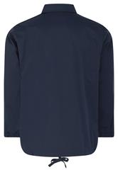 JACK & JONES Big & Tall Navy Blue Button Up Jacket | BadRhino 5