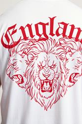 BadRhino Big & Tall White Extra Long England T-Shirt | BadRhino 4