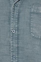 BadRhino Big & Tall Blue Acid Wash Cotton Shirt | BadRhino 8
