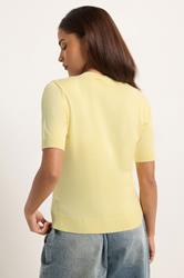 PixieGirl Petite Women's Lemon Yellow Argyle Cardigan | PixieGirl 2