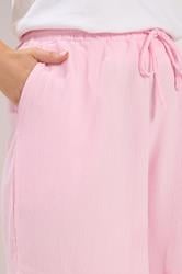 YOURS Plus Size Pink Crinkle Jersey Shorts | Yours Clothing 4