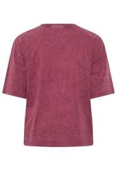 LIMITED COLLECTION Plus Size Red Acid Wash Seam Detail Top | Yours Clothing 6