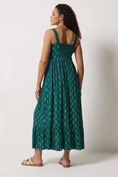 M&Co Teal Green Foil Detail  Maxi Dress | M&Co 2