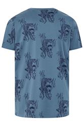 BadRhino Big & Tall Light Blue Tiger Graphic T-Shirt | BadRhino 7